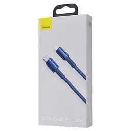Кабель Baseus High Density Braided Fast Charging Data Cable Type-C to Lightning PD 20W 1m Blue (CATLGD-03) - мініатюра 8