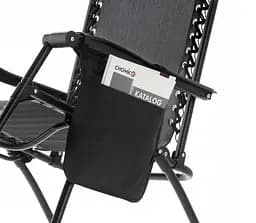 Шезлонг Garden Line Relax до 130 кг Black - мініатюра 4