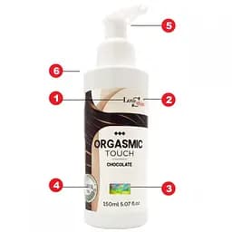 Гель масажний Love Stim Orgasmic Touch Chocolate 150 мл - мініатюра 2
