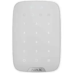 Бездротова сенсорна клавіатура Ajax KeyPad Plus white з RFID-зчитувачем та підтримкою Bluetooth