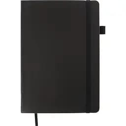 Блокнот діловий Buromax Logo2U Brief А5 96 арк. в лінійку обкладинка штучна шкіра чорний (BM.295204-01)