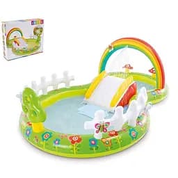 Дитячий ігровий центр Intex 57154 Мій Сад з гіркою 290 х 180 х 104 см 450 л