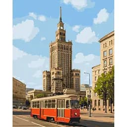 Картина за номерами на підрамнику Brushme Варшава вдень