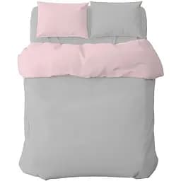 Комплект постільної білизни Home Line 215х143 см сірий/рожевий (174343)