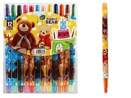 Мел восковой Crayons Медвежонок, 12 цветов