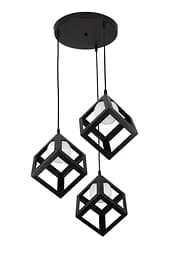 Подвесной светильник Levistella 756PR160glass-3 BK+WH (300), G9, металл, Черный + белый, для гостиной