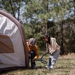 Надувний водонепроникний 3-місний намет Naturehike CNH23ZP12002 (Біжовий) - мініатюра 3