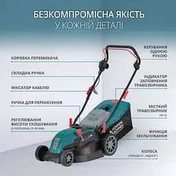 Газонокосарка електрична Konner & Sohnen KS 42LM - мініатюра 11