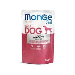 Набір консерв для собак Monge Dog GRILL MIX, мікс 3 смаки:треска urkey з куркою eef 12 шт по 100 гр - мініатюра 4