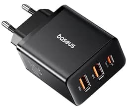 Мережевий зарядний пристрій Baseus Cube Fast Charger 2 USB+Type-C 30 W P10111402113-00 Black