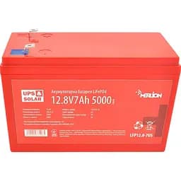 Акумулятор Merlion LiFePO4 12V (12,8V/7Ah/89,6Wh) (LFP12.8-7US) [152854]