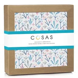 Пелюшкі муслінові Cosas Flowers CS1 110х150 см (MuslinDiapers_BushRoseBlue_110x150) - мініатюра 2
