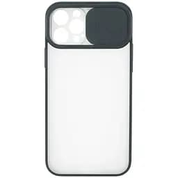 Чехол UFT для iPhone 12 Pro силиконовый со шторкой, защищающей камеру Black