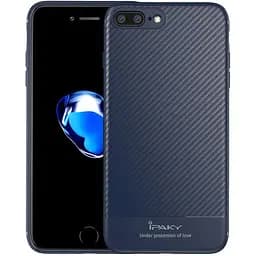 Чохол-накладка iPaky Carbon Fiber Series/TPU Case With Carbon Fiber Apple iPhone 7 Plus/8 Plus Blue