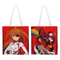 Шопер эко-сумка Евангелион Аска Лэнгли Evangelion Asuka Langley 33 х 37 см двухсторонний