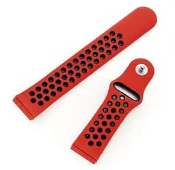 Спортивний ремінець Primo Perfor Sport годинника для Samsung Galaxy Watch 3 41 мм (SM-R850) Red Black - мініатюра 3