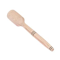 Толкушка картофелемялка фигурная средняя для картошки деревянная 30 см, Woodly Бежевый 84902