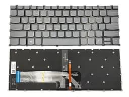 Клавіатура для Lenovo Yoga Slim 7-14ARE05 7-14IIL05 7-14ITL05 (RU Black з Blue підсвічуванням)