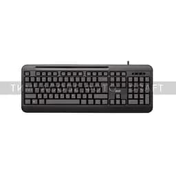 Клавіатура мембранна KM1040 104key, USB-A, EN/UK, чорний 2E teh0013893 - мініатюра 2