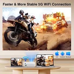 Проєктор Yezmek V7 Full HD Wi-Fi Bluetooth - мініатюра 3