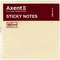 Блок бумаги Axent с клейким слоем 75x75 мм 100 листов пастельные цвета (2325-01-A)