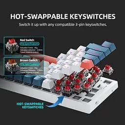 Ігрова механічна дротова клавіатура Machenike K500-B61 / Red Switch / Hot Swapping - мініатюра 5