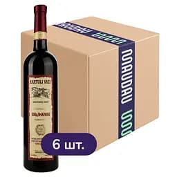 Упаковка вина Kartuli Vazi Кіндзмараулі червоне напівсолодке 4.5 л (0.75 л х 6 шт.)