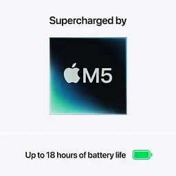 Ноутбук Apple 13.6 MacBook Air / M5/16GB/512SSD/UMA/MacOS/Sky Blue (MDHH4UA/A) - мініатюра 5