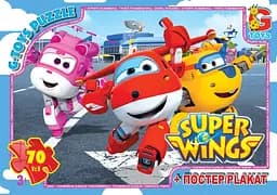 Пазлы G-Toys Супер крылья, 70 элементов, UW222