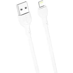 Кабель XO NB200 2.1A USB cable for Lightning 1 м Белый