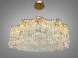 Підвісна кришталева люстра LED Diasha 576/800G, 125 Вт, 6875 лм, - мініатюра 2