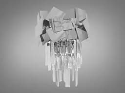 Сучасний настінний світильник, колір-хром