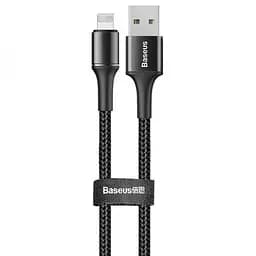Кабель Baseus Halo Data Cable USB A to Lightning 2.4А 0.25m Black (CALGH-I01)