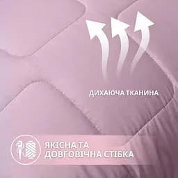 Набір Ideia євро з штучного пуху WomenTime ковдра та подушка 2 шт. сірий тамаска для сну (8-36152) - мініатюра 5