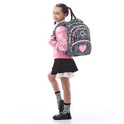 Рюкзак GoPack Education 175M-4 Fluffy Heart Сіро-рожевий (GO26-175M-4) - мініатюра 19