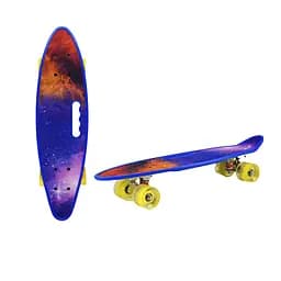 Пенні борд "Space" 24" Bambi SC20519 з ручкою, PU колеса зі світлом - мініатюра 2