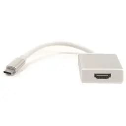 Кабель-перехідник PowerPlant HDMI female - USB Type-C, 0.15м, Blister