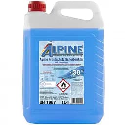Омивач скла Alpine Frostschutz Scheibenklar -30°C синій 5 л
