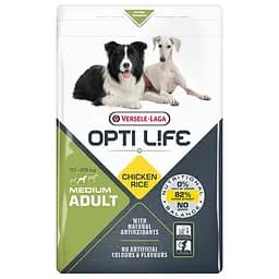 Сухой корм Opti Life Adult Medium Опты Лайф супердля собак средних пород 2,5 кг