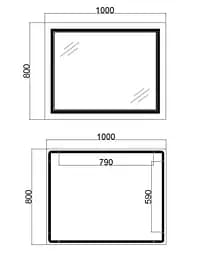 Дзеркало Qtap Cardinal з LED-підсвічуванням Touch QT0478C10080 - мініатюра 13