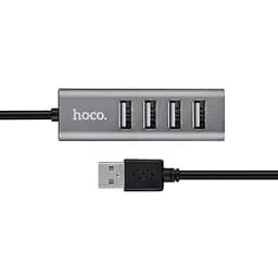 Переходник HUB Hoco HB1 USB to USB 2.0 (4 port) (1m)