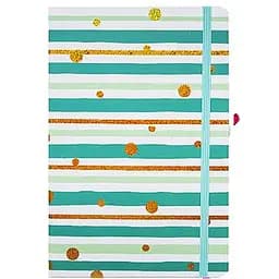 Блокнот А5 Bambi 5703-04 на гумці тверда обкладинка 21х14 см 80 аркушів клітинка зелений