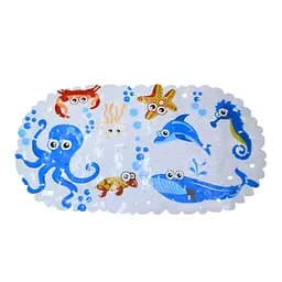 Захисний килимок у ванну на присосках морський білий (LN-8666м біл)