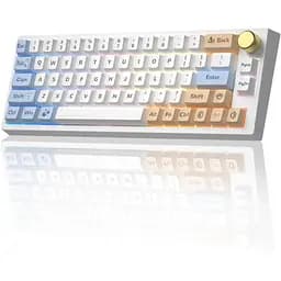 Бездротова механічна клавіатура YUNZII VN66 з гарячою заміною, клавіатура 65% з рабиною рукою, Bluetooth/Wired/2,4 ГГц бездротова