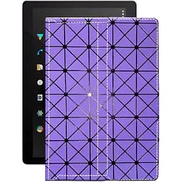 Чохол StatusCASE з екошкіри для планшету Pixus Vision 10.1 Фіолетовий ромб