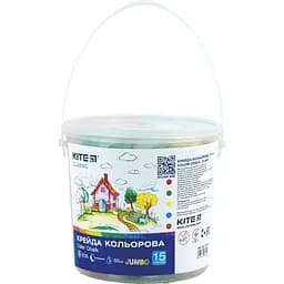 Мел цветной Kite Classic Jumbo 15 шт. в ведерке (K-074)