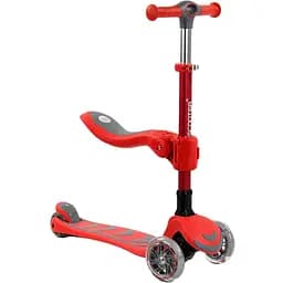 Самокат Best Scooter 24х58 см Серо-красный 000255003