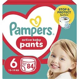 Набір підгузки-трусики Pampers Active Baby Pants Розмір 6 (13-19 кг) 84 шт. 