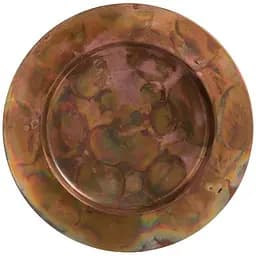 Блюдо J-line круглое металлическое бронзового цвета диаметр 36 см (85871)