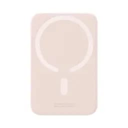 Магнітний портативний павербанк з бездротовою зарядкою Baseus Magnetic 20 W 6000 mAh для iPhone рожевий